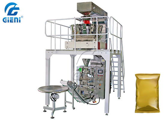 Weigher Multihead κάθετη σφραγίζοντας μηχανή συσκευασίας τροφίμων μηχανών συσκευασίας SS304